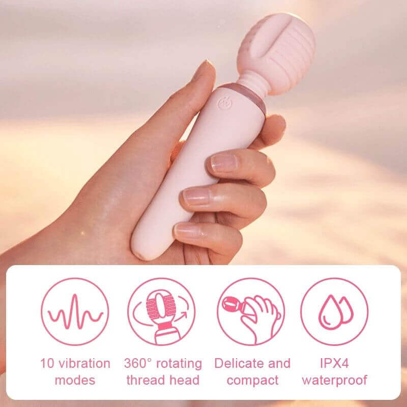 TRYFUN Rippling Series Small Cone Wand Vibrator - lovemesex TRYFUN Rippling Series Small Cone Wand Vibrator - lovemesex