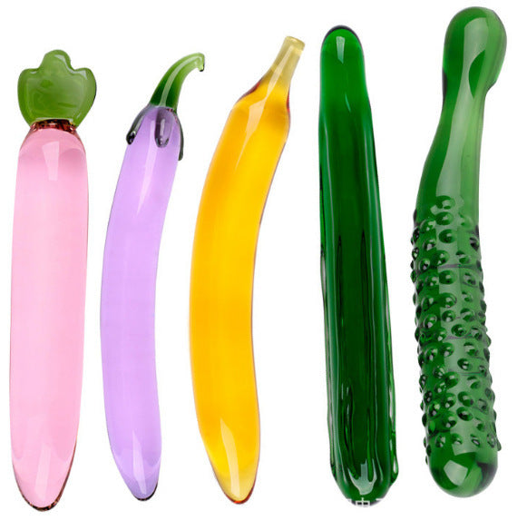 Vegetable Spiral C&G-Spot Sensual Glass Dildo-lovemesex.myshopify.com
