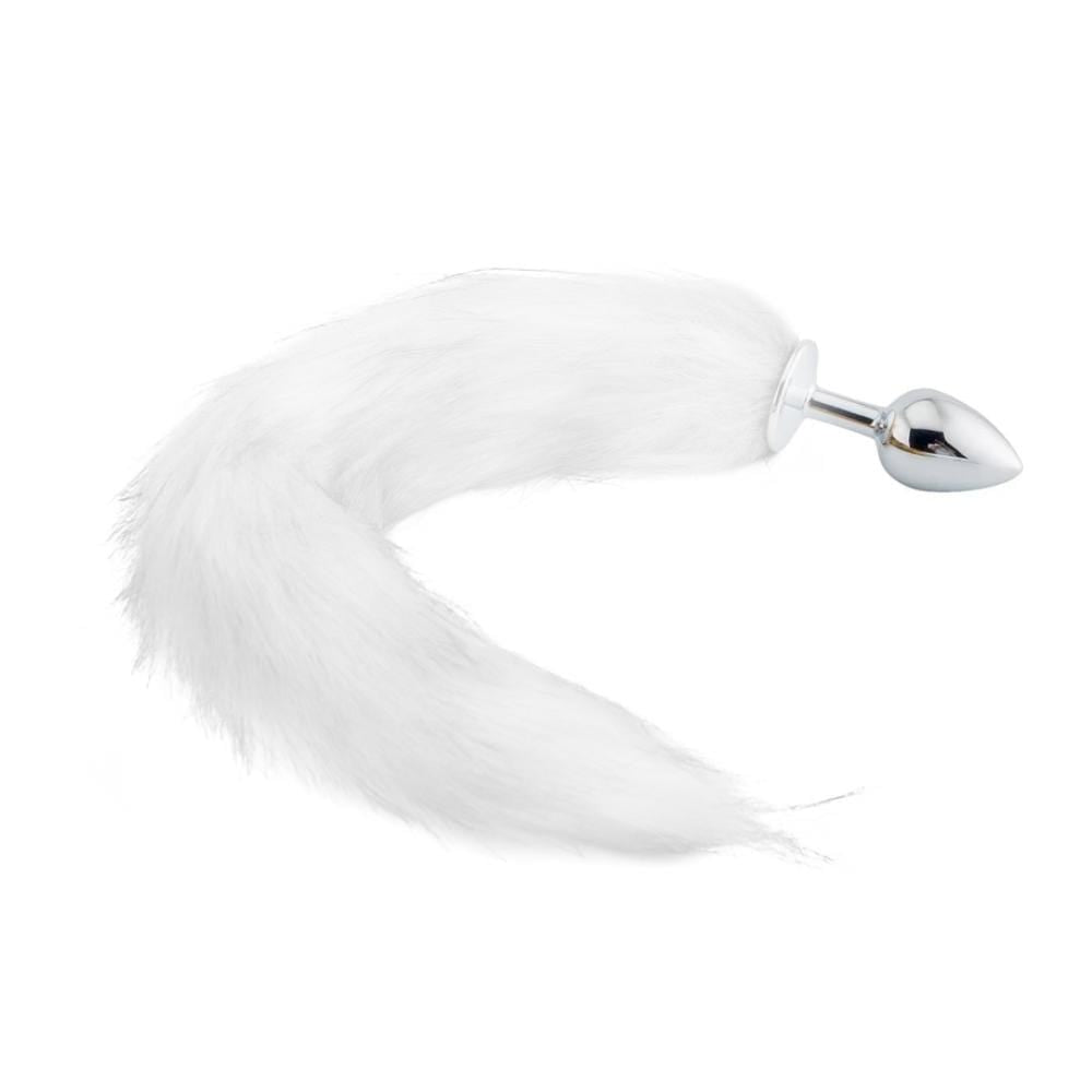 15" Tail Multi Color Fox Stainless steel Plug - lovemesexTail Plug