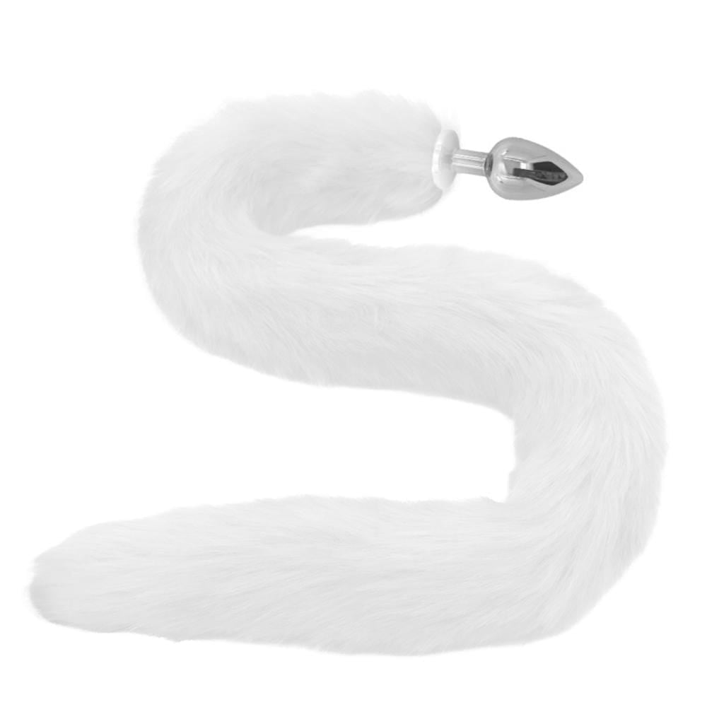 29" Tail Multi Color Cat 3 Stainless steel Plug sizes available - lovemesexTail Plug