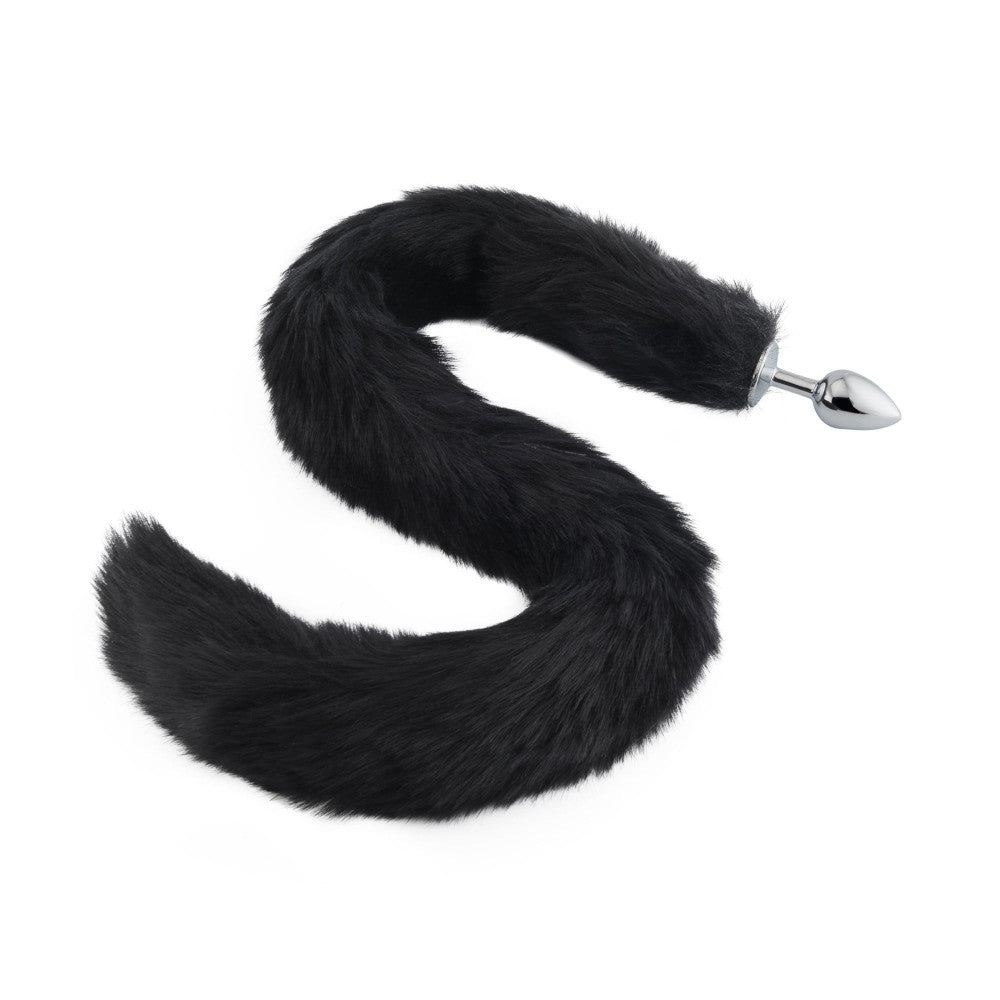 32" Black Fox Tail Plug - lovemesexTail Plug
