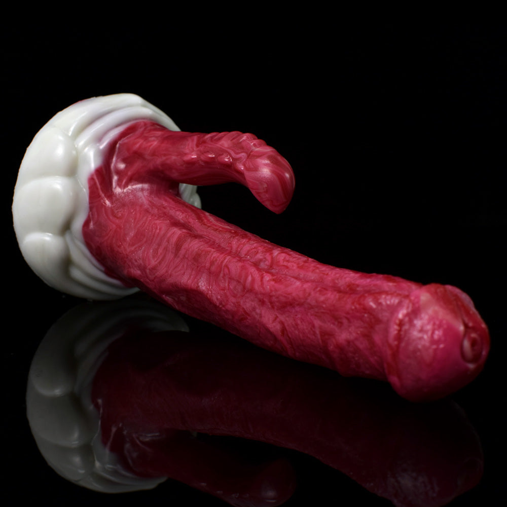 THICK HORSE SQUIRTING DILDO WITH SUCTION CUP LONG BEAST DOUBLE HEAD -  lovemesex