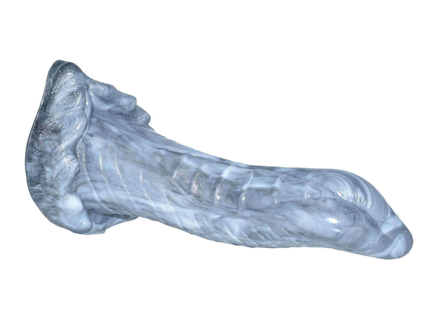 Silver Liquid Silicon Imitation Phoenix Dildo