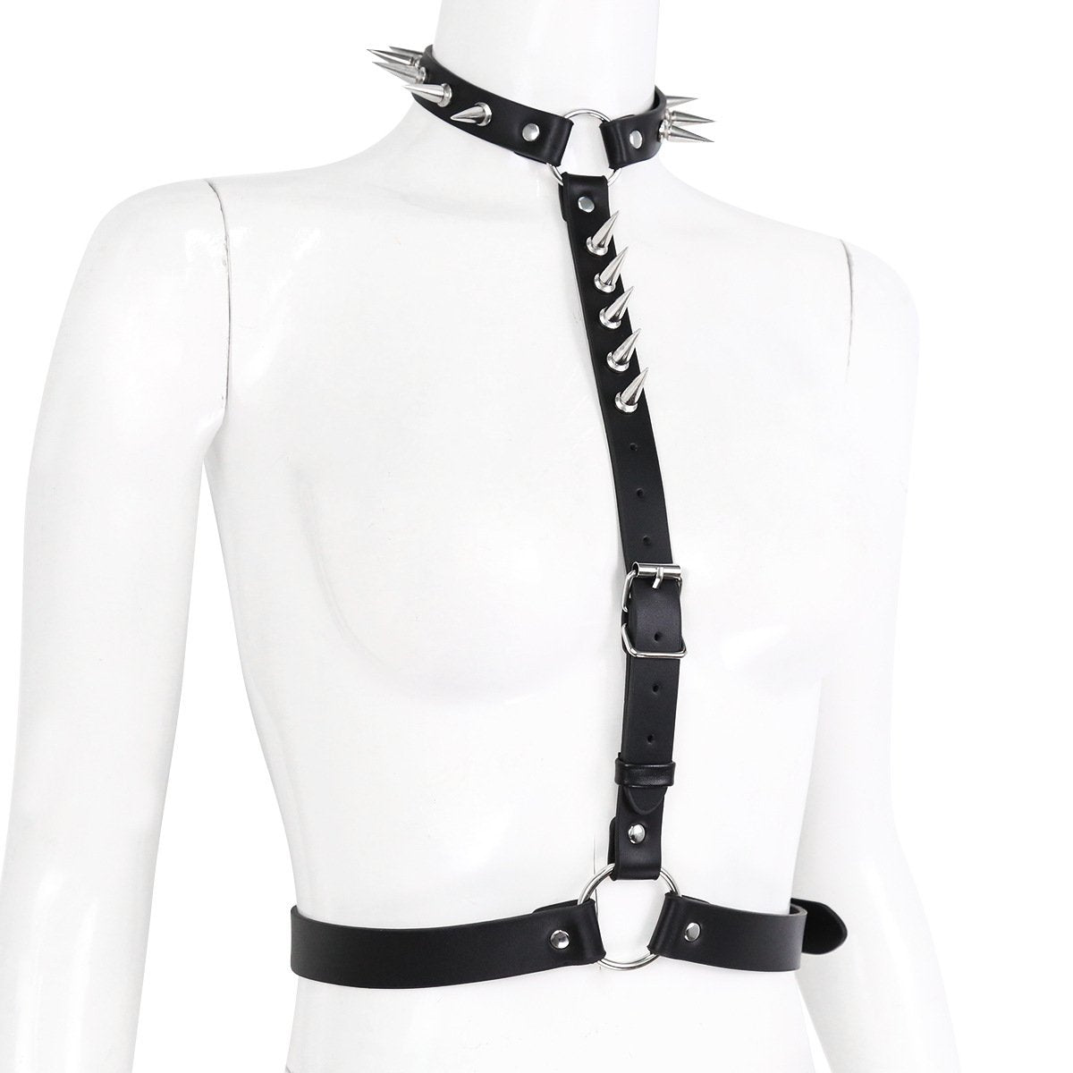 Punk Bondage Necklace with Belt