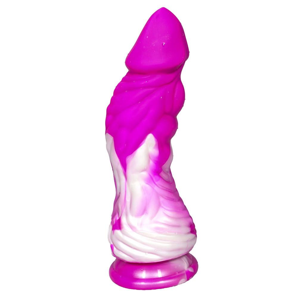 Monster Luxe Realistic Multicolored Silicone Dildo 8.4 Inch