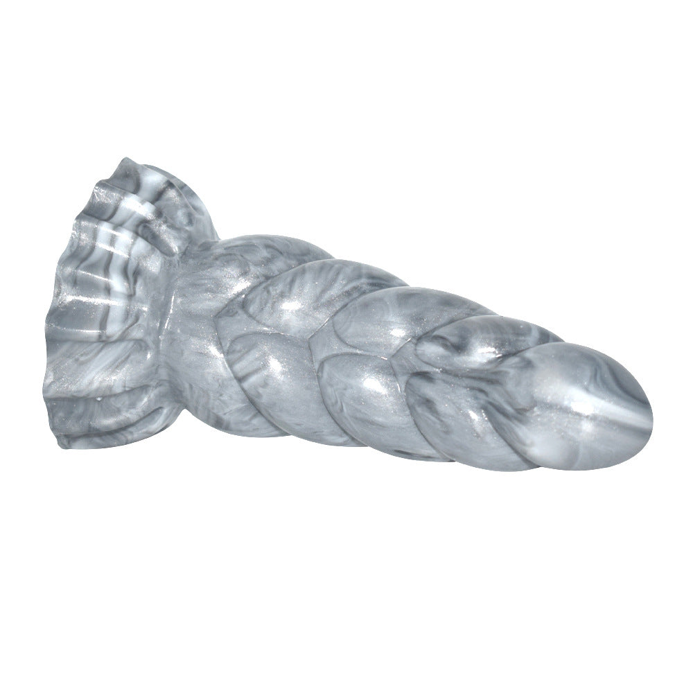 Silicone Silver Horn Dildos