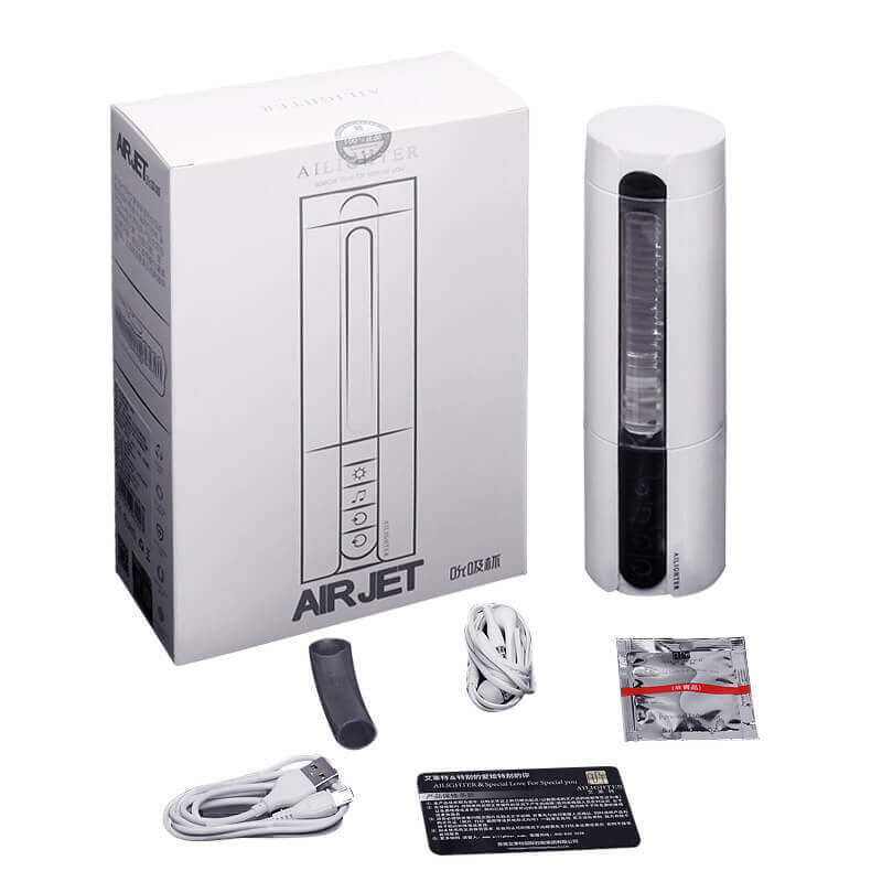 Ailighter AirJet Automatic Heating & Sucking Interactive Pronunciation Male Masturbator - lovemesexHandheld Masturbators