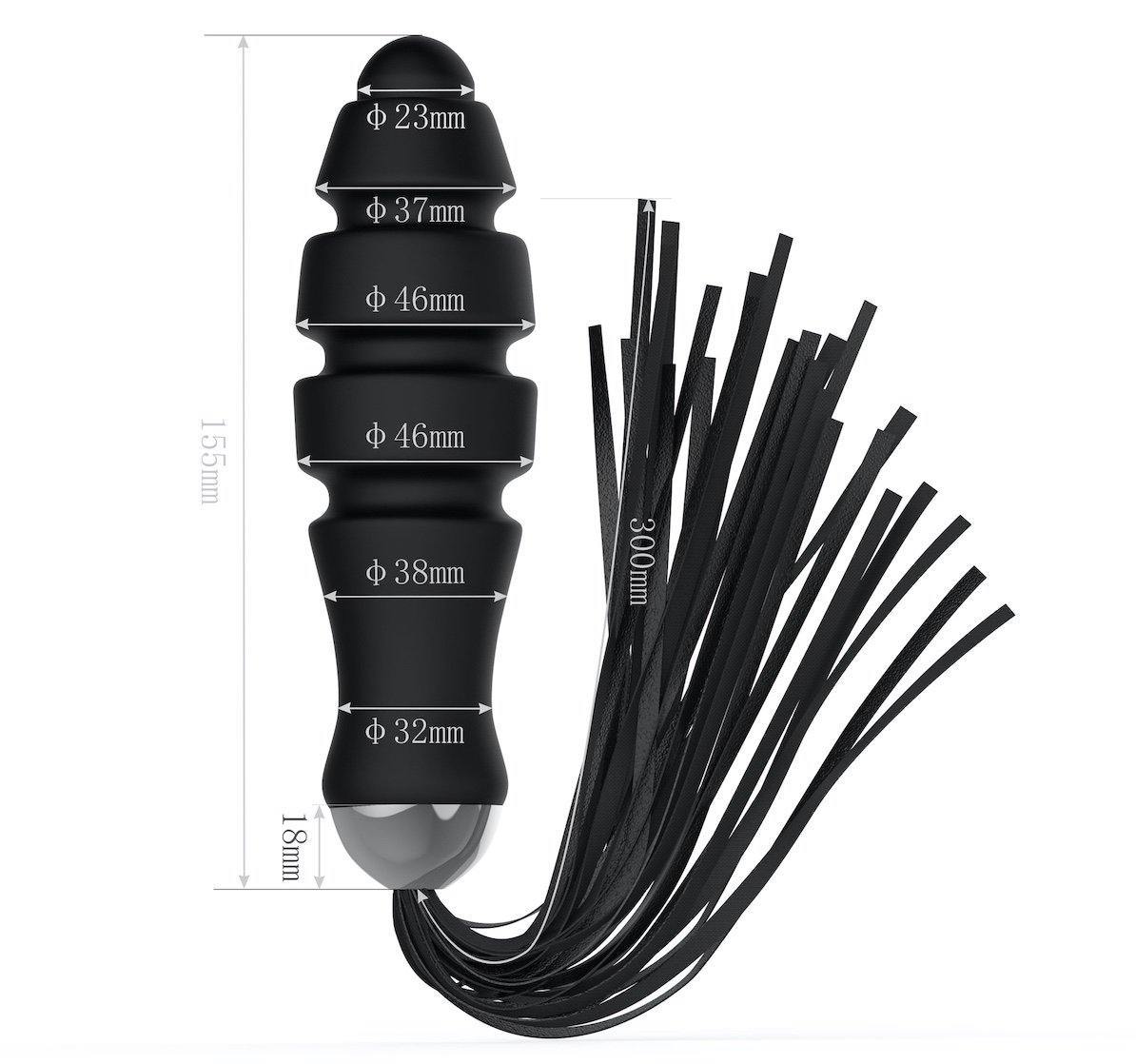 Bondage Boutique Slap 'n' Tickle Rubber Flogger - lovemesexBondage