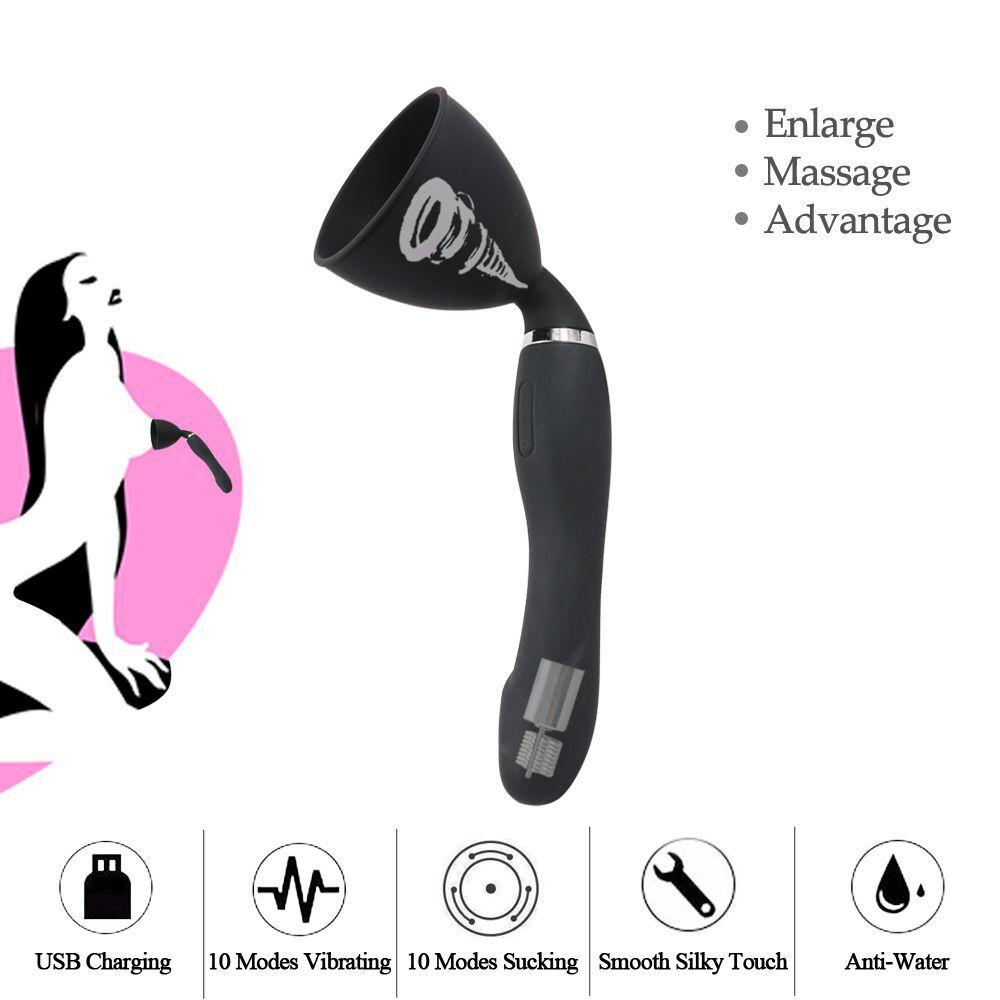 Female Masturbation Breast Sucking Simulation Vibrator - lovemesexNipple and Clit Toys