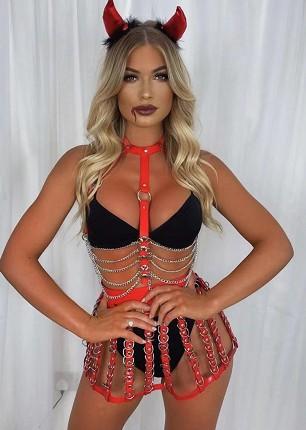 Fetish&Bondage Handmade SM PU Leather Suit For Couples - lovemesexBondage Wear & Fetish Clothing