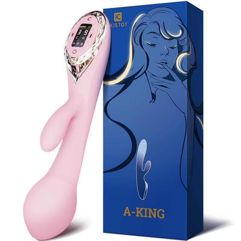 KISTOY A-KING LED Screen Inflatable Vibrator - lovemesexrabbit vibrator