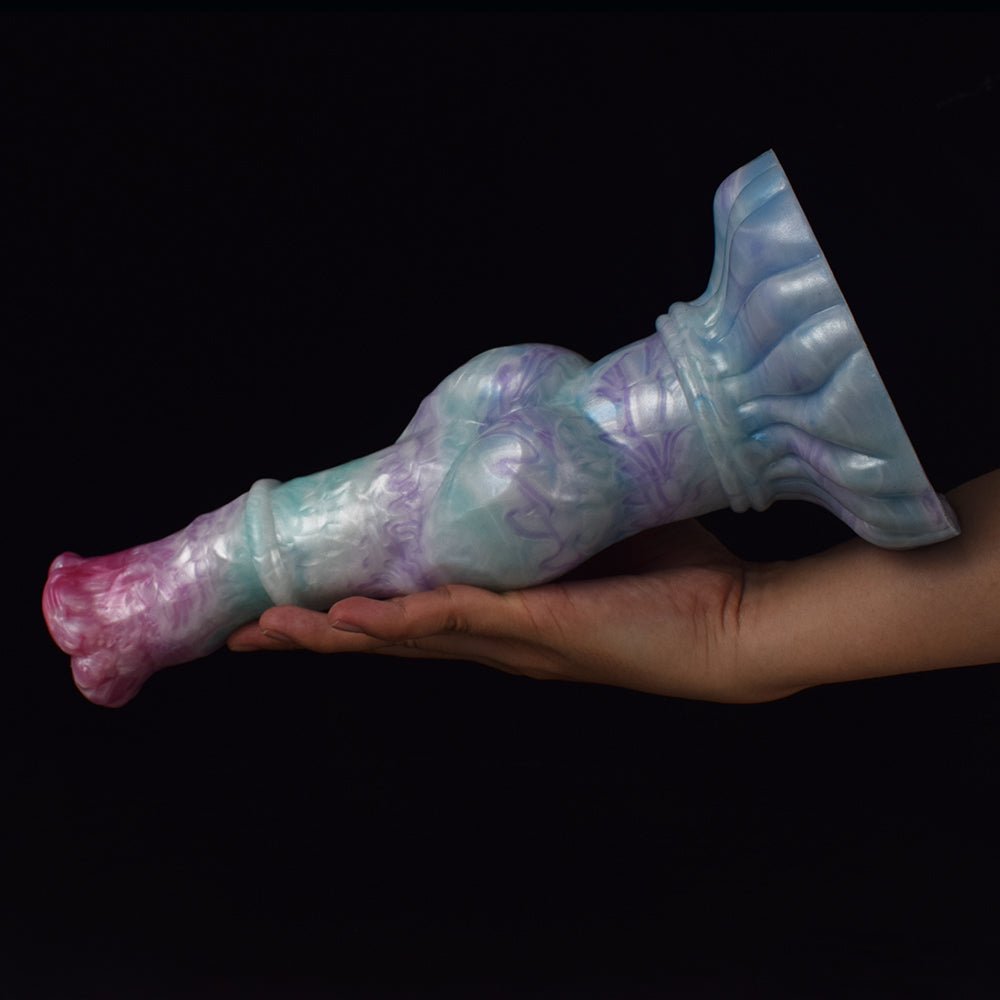 Long Horse Dildo Huge Knot Petal Shape Glans Alien Cock - lovemesex