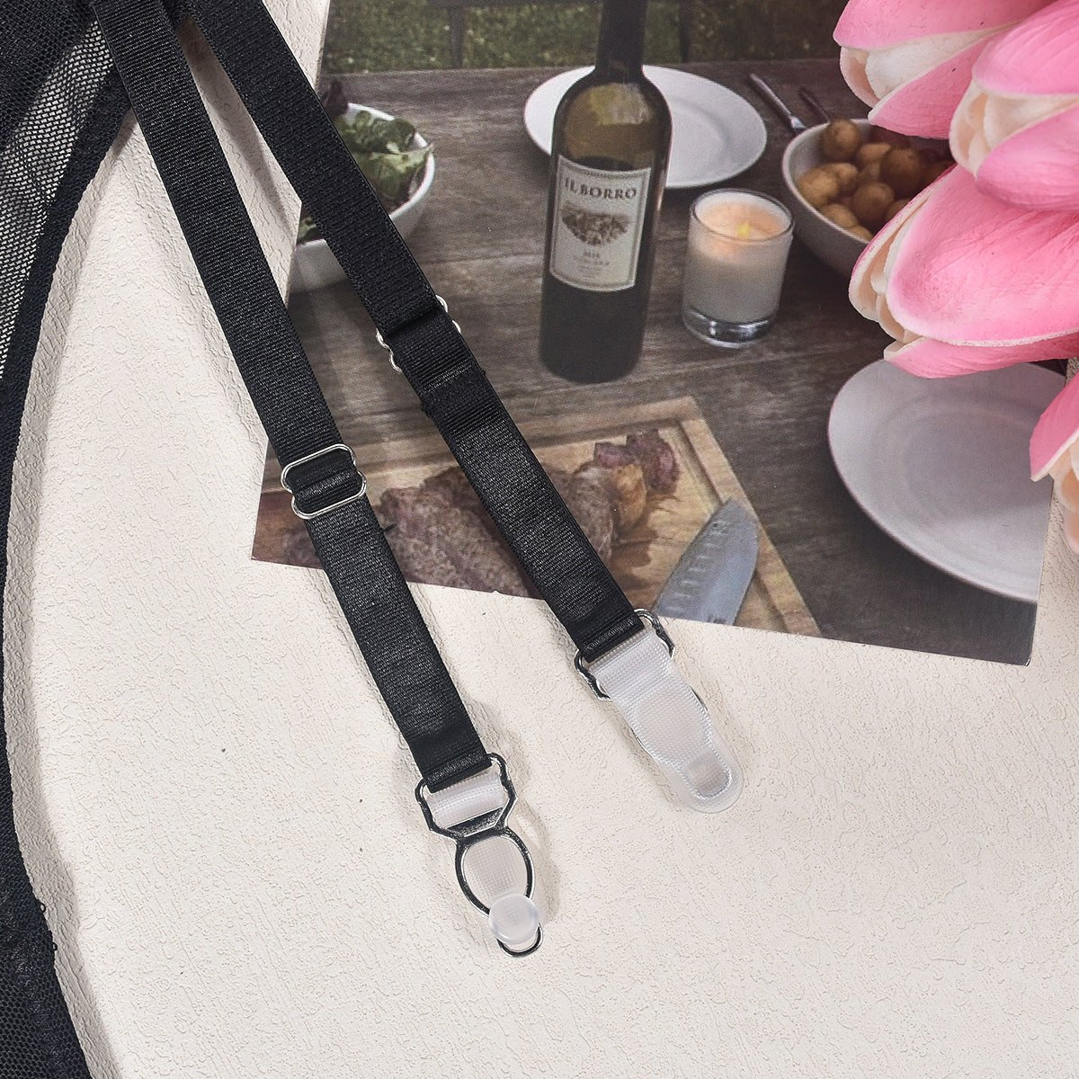 Love Me Mesh See-through Body Shaping Sexy 4-piece Set - lovemesexlingerie set