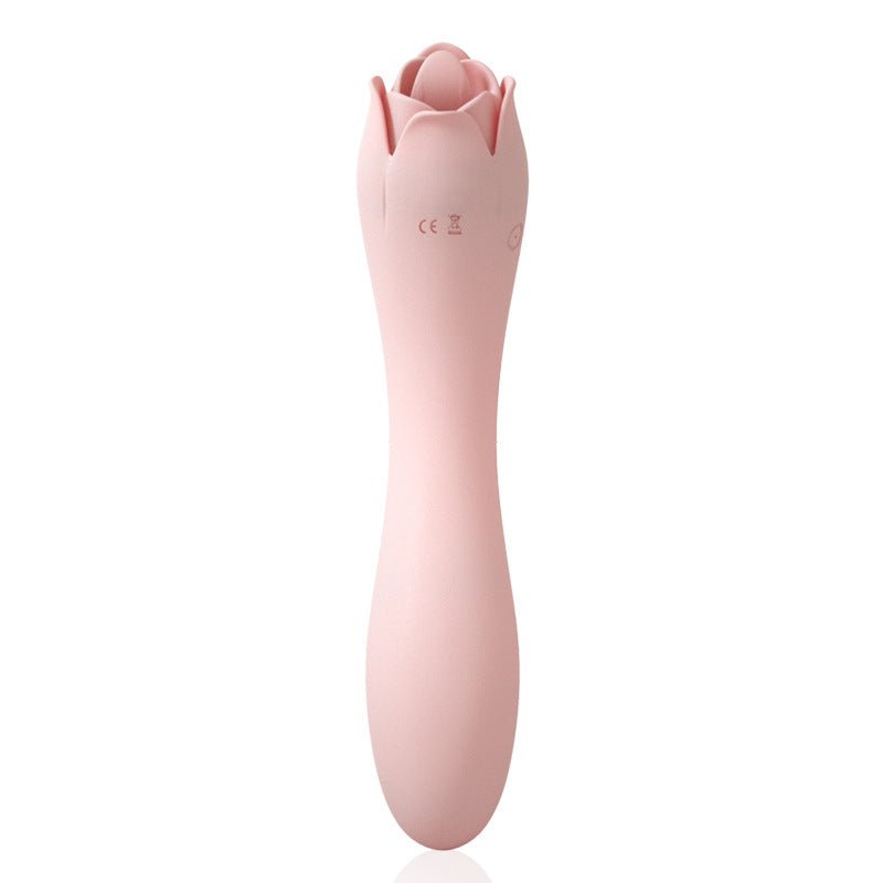 Meese Dora Sucking Double-Head Rose Vibration Inside Massage Stick - lovemesexClitoral Suction Vibrators