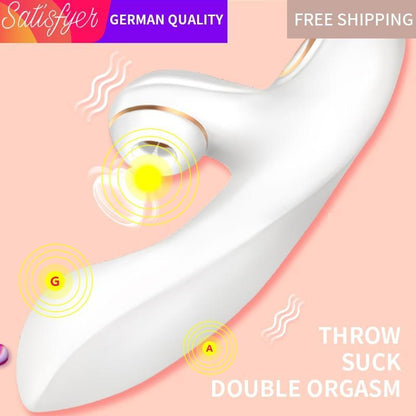Satisfyer 10 Speed Sucking Nipple Rabbit Vibrators Clit Stimulation