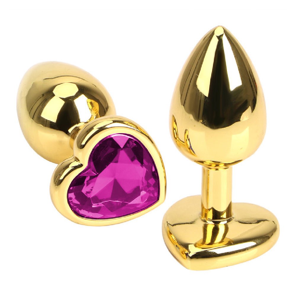 12 Colors 3" Heart-shaped Jewelry Plug - lovemesex