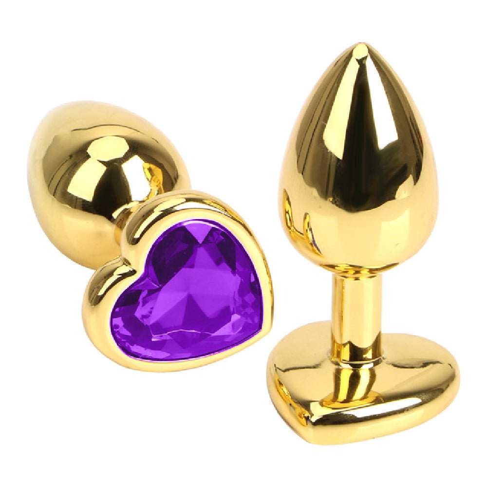 12 Colors 3" Heart-shaped Jewelry Plug - lovemesex