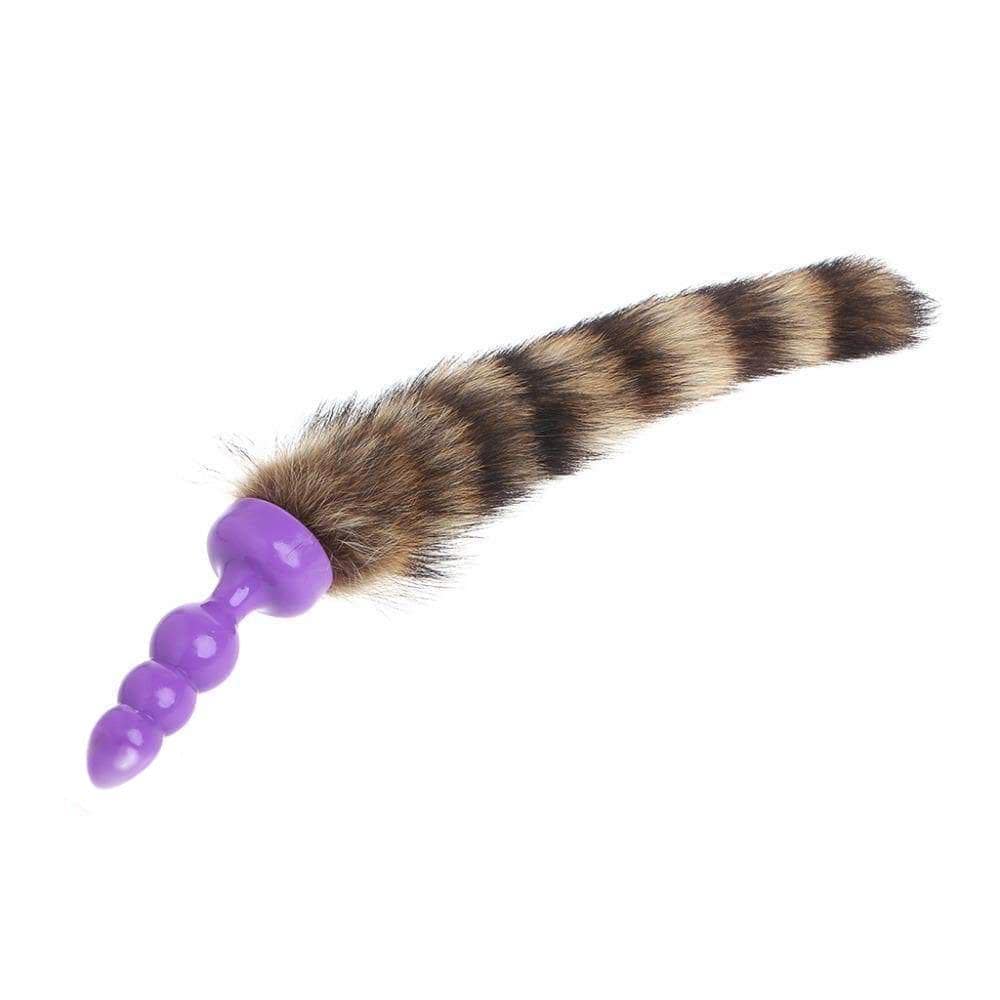 12" Raccoon Tail Plug Silicone - lovemesexTail Plug