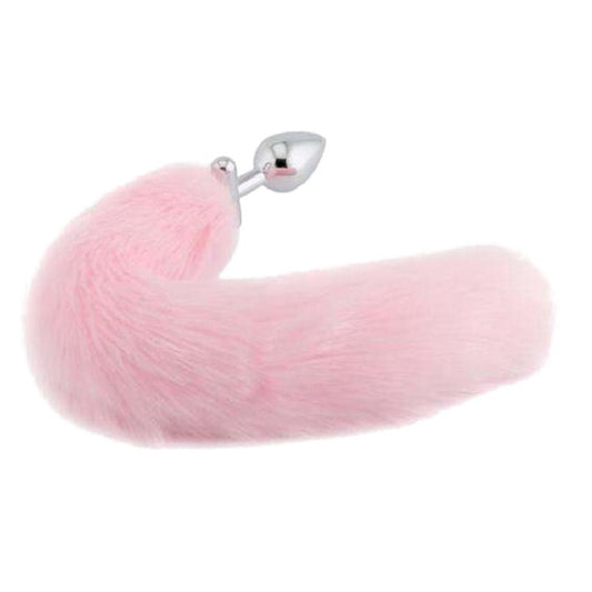 18" Shapeable Pink Fox Tail Plug - lovemesexTail Plug