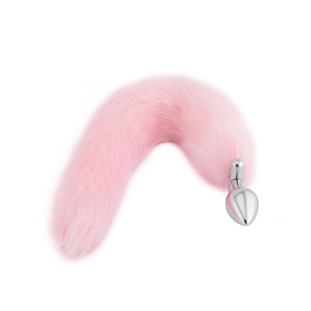 18" Shapeable Pink Fox Tail Plug - lovemesexTail Plug
