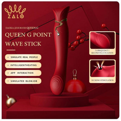 ZALO Queen Set G-spot PulseWave Vibrator with Suction Sleeve
