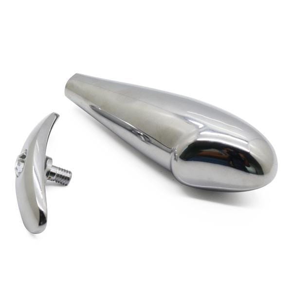 2.7" and 3.9" Stylish Jeweled Silver Plug - lovemesex