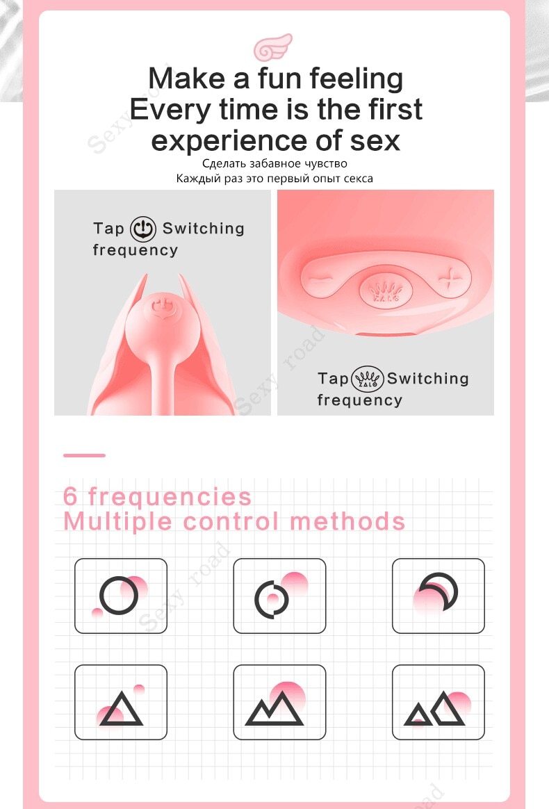 ZALO  G-Spot Clitoris Stimulation Vibrator Body Sensing Remote Control Vaginal Silicone