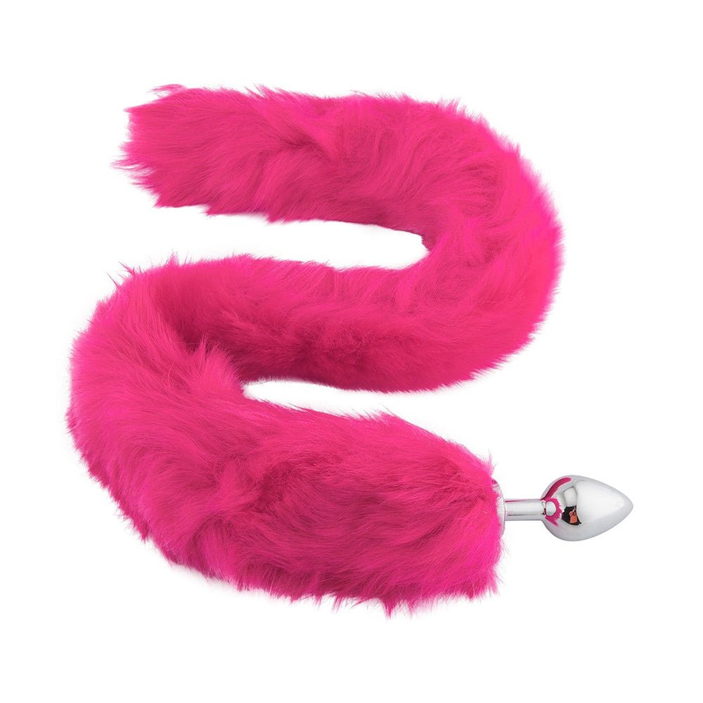 32" Pink Fox Tail Plug - lovemesexTail Plug