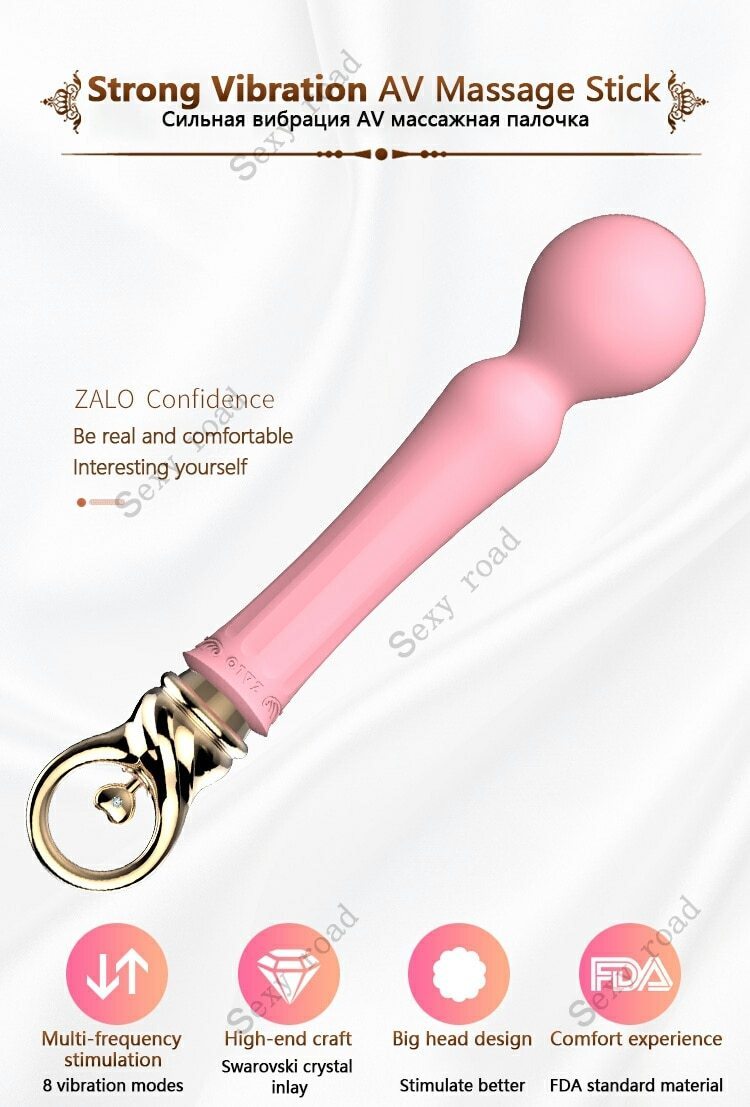 ZALO Courage Silicone G-spot Vibrator Couple Sexual Pleasure Heating Massager Wand Clitoris Stimulator