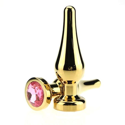 3.9" Golden Jeweled Plug for Beginners - lovemesex