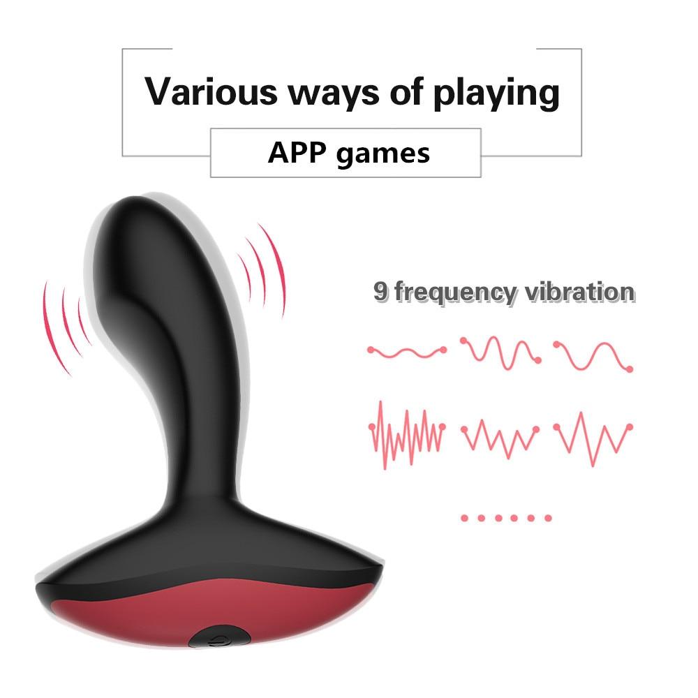 Vibrating Prostate Massager Smart Anal Plug Bluetooth Vibrator Plugs-lovemesex.myshopify.com
