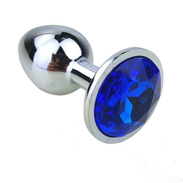 8 Colors Jeweled 3" Metal Plug - lovemesex