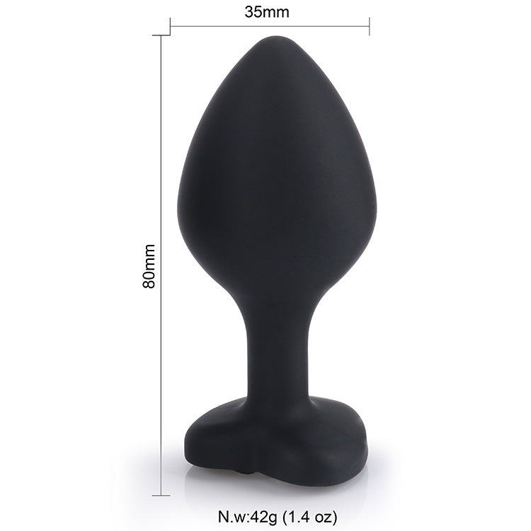 Silicone Posterior Heart-shaped Anal Plugs-lovemesex.myshopify.com