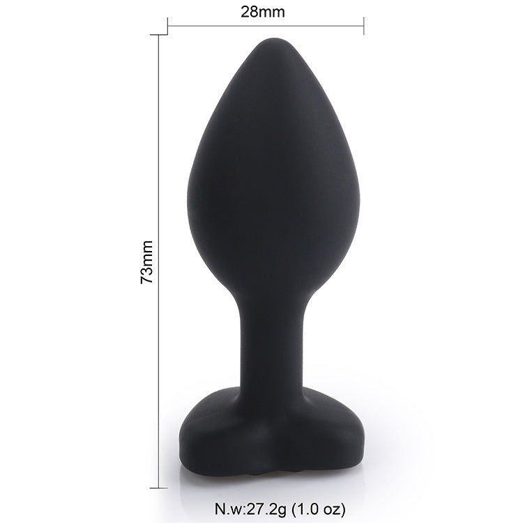 Silicone Posterior Heart-shaped Anal Plugs-lovemesex.myshopify.com