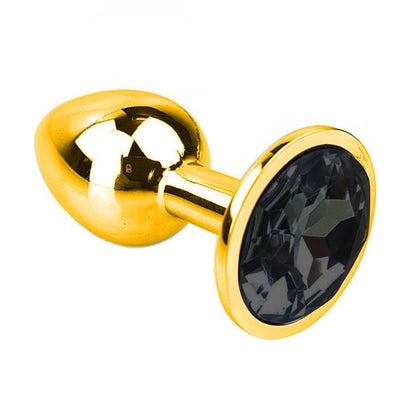 Multi Color Jewel Golden Stainless steel Plug