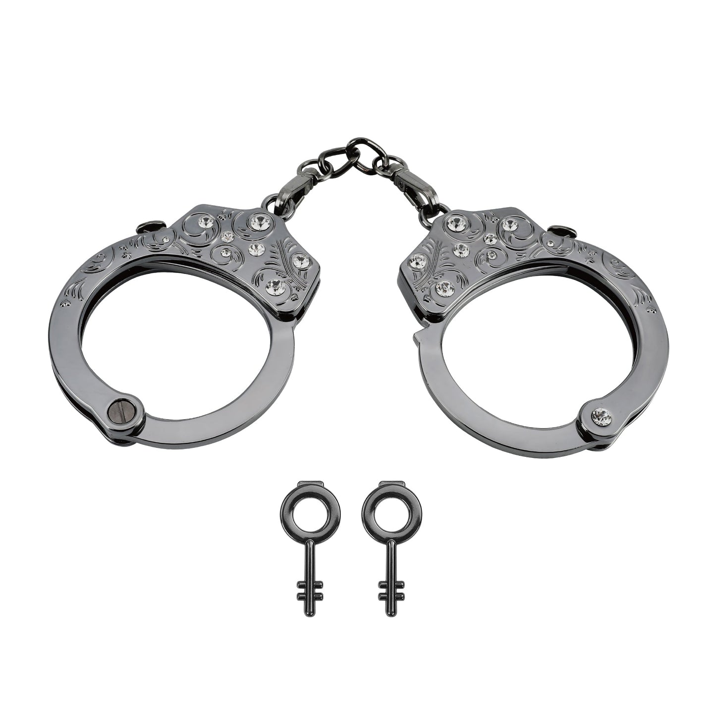 ROOMFUN ZW-027 SM Metal Diamond Fetish Restraint Handcuffs