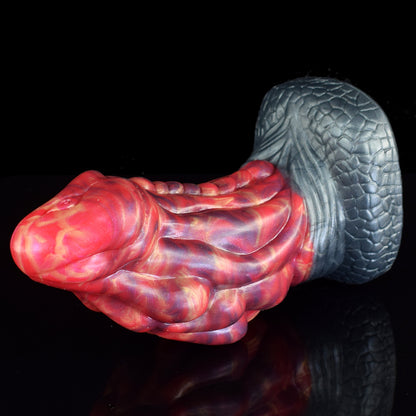 Thick Conical Head Curve Scales Dildo with Suction Cup