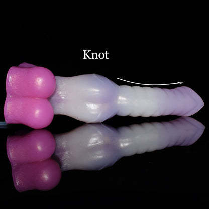 Thick Ejaculation Dildo Jellyfish Color Werwolf Dildo Syringe With Suction Cup