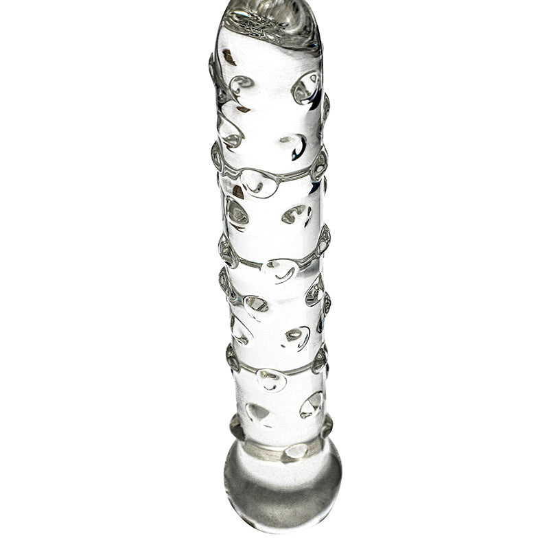 Nubby Textured Sensual Glass Dildo-lovemesex.myshopify.com