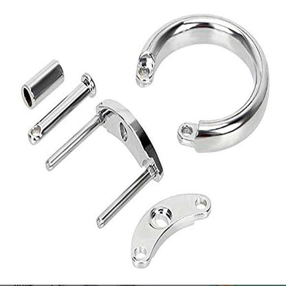 Real Steel Feel Metal Chastity Cock Cage-lovemesex.myshopify.com