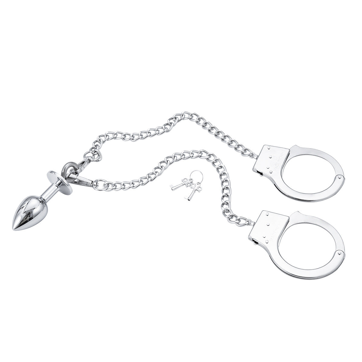 Small Anal Plugs Handcuffs Chain Ring Hanging Pull-lovemesex.myshopify.com