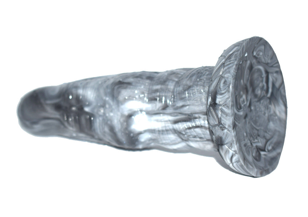 Silver Liquid Silicone Artificial Dildos