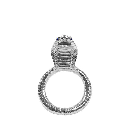 Zinc Alloy Snake Head Lock Cock Ring Scrotum-lovemesex.myshopify.com