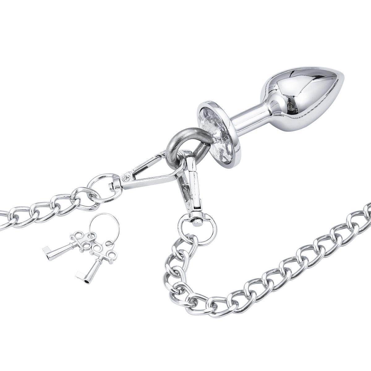 Small Anal Plugs Handcuffs Chain Ring Hanging Pull - lovemesex Small Anal Plugs Handcuffs Chain Ring Hanging Pull - lovemesex