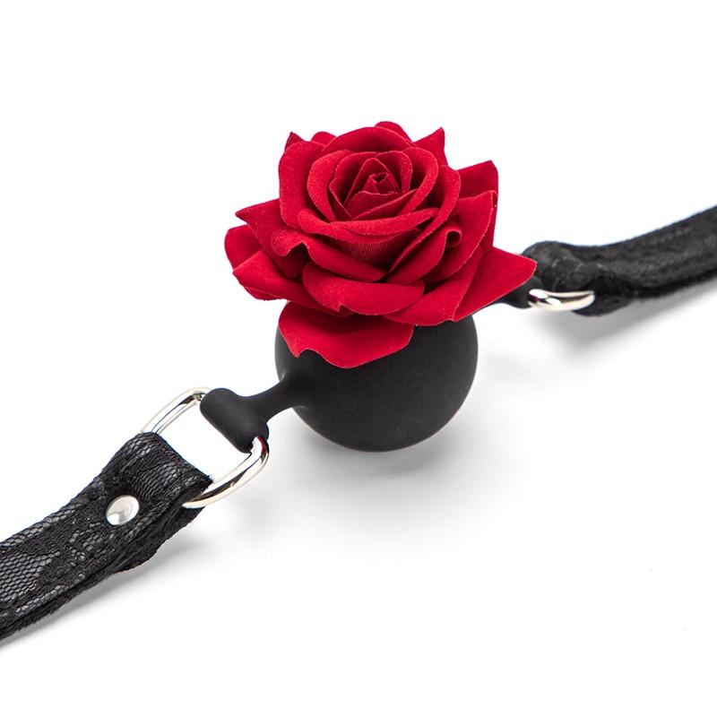 Rose Mouth Lace Ball Gag