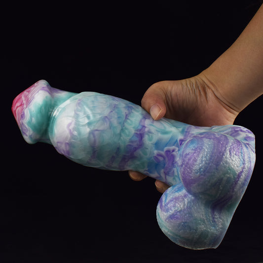 Super Thick Huge Wolf Dildo Big Testis Straignt Penis With Suction Cup