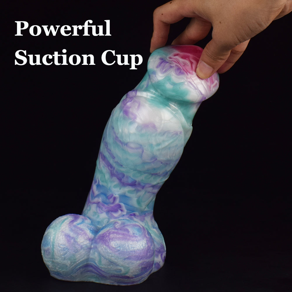 Super Thick Huge Wolf Dildo Big Testis Straignt Penis With Suction Cup