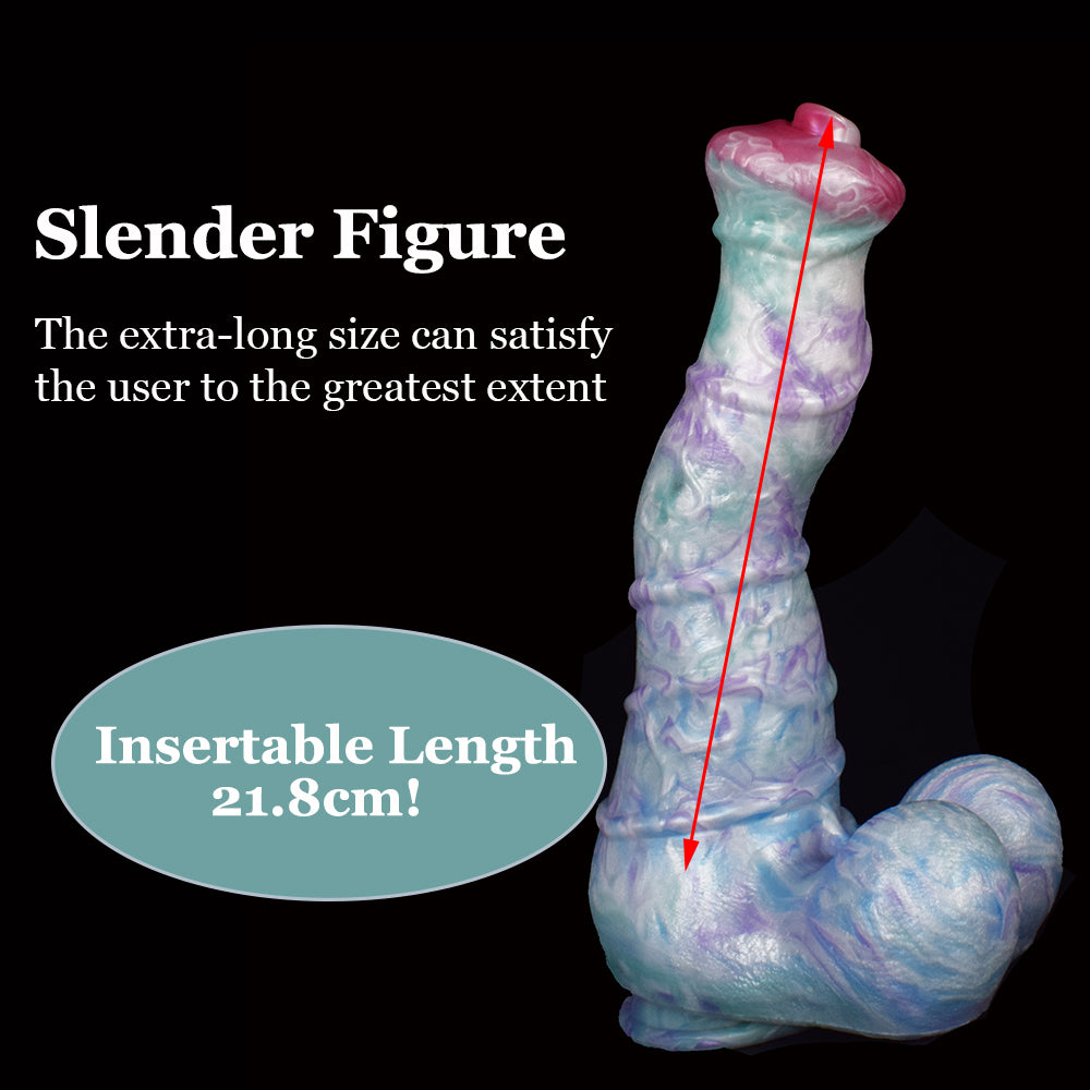 Super Long Simulation Horse Glans Penis Dildo Suction Cup