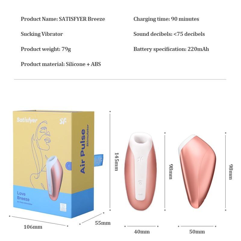 Satisfyer Love Breeze Vibrators Clitoris Sucker Licking Mini Clitoris Stimulator Nipple