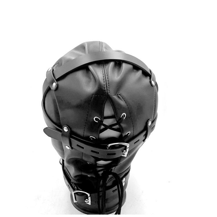 Adjustment SM Soft Faux Leather with Ball Gag Blind Mask - lovemesexBlindfolds, Masks and Gags